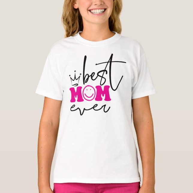 Bästa Mamma någonsin Mors dag-design-63344 T Shirt (Framsida)