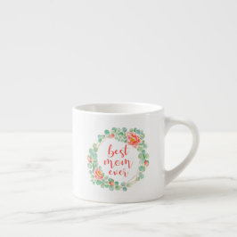 Bästa Mamma någonsin Mors dag Eucalyptus Peony-Blo Espressomugg