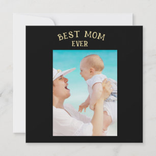 Bästa mamma någonsin Mors dag Foto Personlig Kort