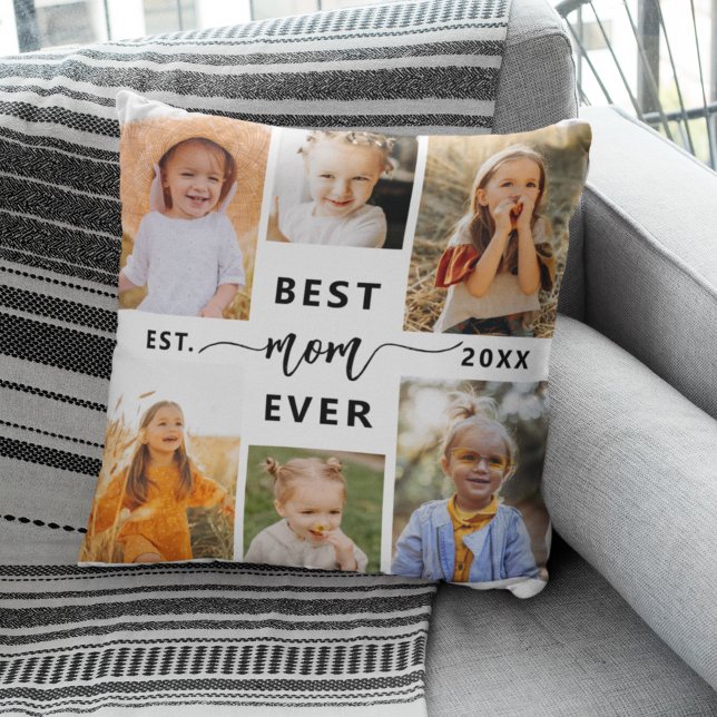 Bästa Mamma någonsin - Mors dag fotokollage Kudde (Skapare uppladdad)