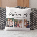 Bästa Mamma någonsin - Mors dag fotokollage Kudde<br><div class="desc">Fira Mors dag med Best Mamma någonsin Photo Collage Dekorativ kudde. Den här personligen har en vackert utformad kollage av omhuldade foton som fångar speciella ögonblick med mamma. Den är gjord av högkvalitativa material och tillför en snyggt och känslosam beröring till vilket utrymme som helst, perfekt för att visa på...</div>