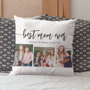 Bästa Mamma någonsin - Mors dag fotokollage Kudde