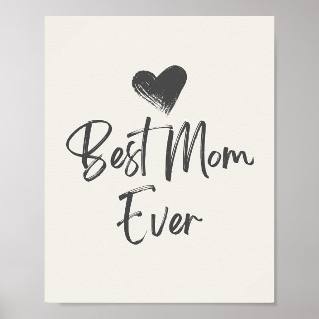Bästa mamma någonsin, mors dag-gåva poster (Framsidan)