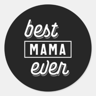 Bästa Mamma någonsin Mors dag-gåva Runt Klistermärke