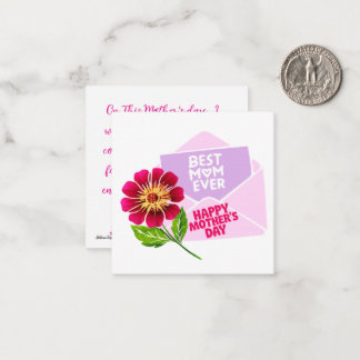 Bästa mamma någonsin Mors dag hälsningar Anteckningskort