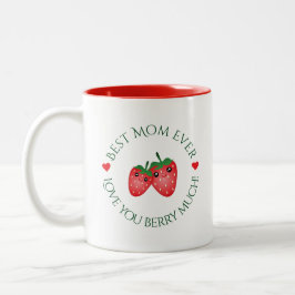 Bästa Mamma någonsin Mors dag Kärlek Du Berry myck Två-Tonad Mugg