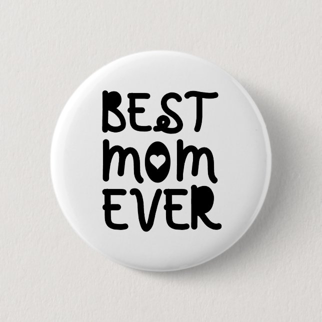 Bästa Mamma någonsin Mors dag Knapp (Framsida)