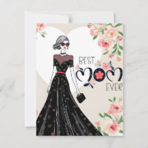Bästa mamma någonsin Mors dag-kort