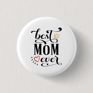 Bästa Mamma någonsin Mors dag-offert PIN-knapp Knapp