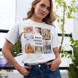 Bästa mamma någonsin - Mors dag Photo Collage T Shirt