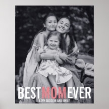 Bästa Mamma någonsin Mors dag Poster signatur