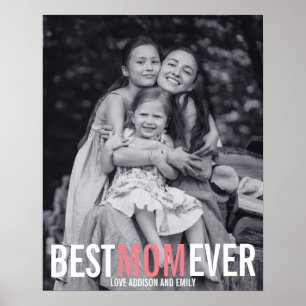 Bästa Mamma någonsin Mors dag Poster signatur