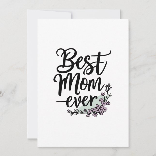 Bästa Mamma någonsin,mors dag-presentkort Inbjudningar (Framsida)