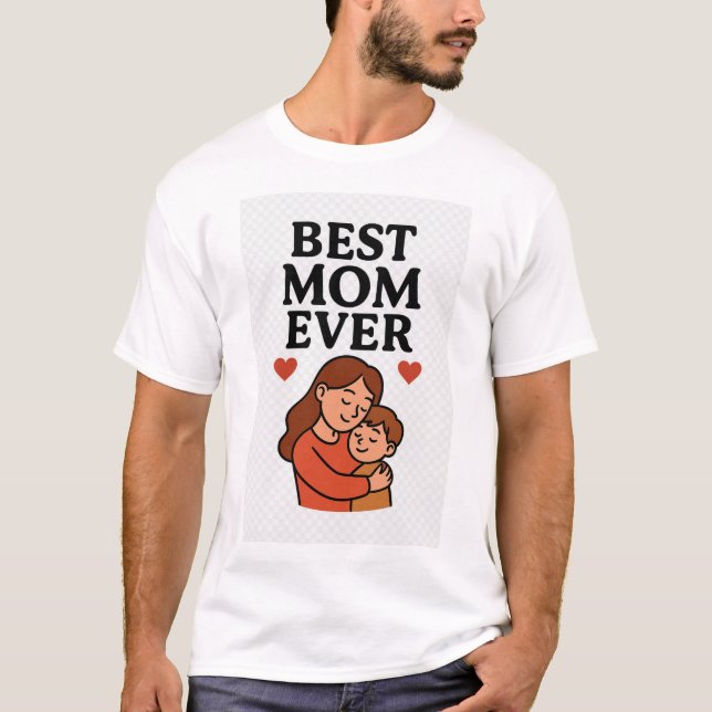 Bästa Mamma någonsin Mors dag T-Shirt (Framsida)
