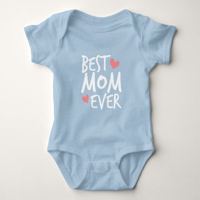 Bästa Mamma någonsin Mors dag-typografi | Bodykost T Shirt (Framsida)