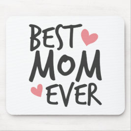 Bästa Mamma någonsin Mors dag-typografi | Mousepad Musmatta