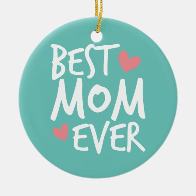 Bästa Mamma någonsin Mors dag-typografi | Ornament (Framsidan)