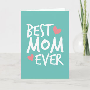 Bästa mamma någonsin mors dag Välkomstkort Kort