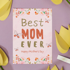 Bästa Mamma någonsin Mors dag Vykort
