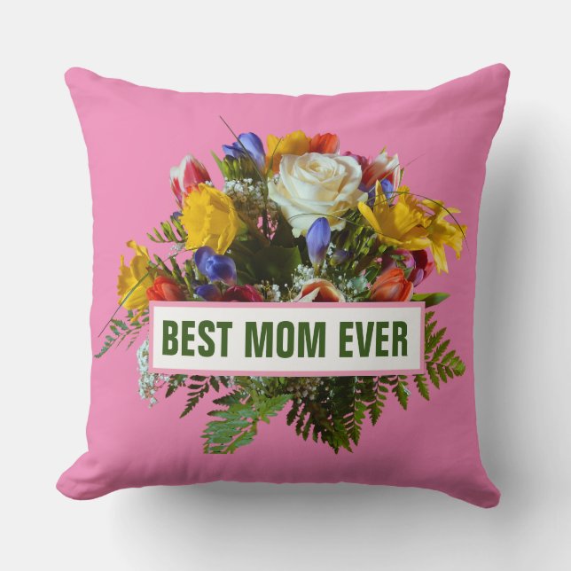 BÄSTA MAMMA NÅGONSIN MORS DAGSPRESENT   KUDDE (Framsida)