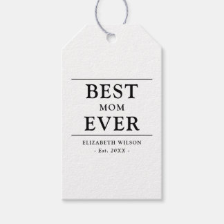 Bästa mamma någonsin Mors gåva Presentetikett