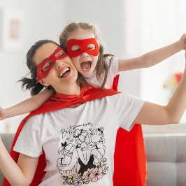 Bästa Mamma någonsin morsa, barn och blommor dam T Shirt