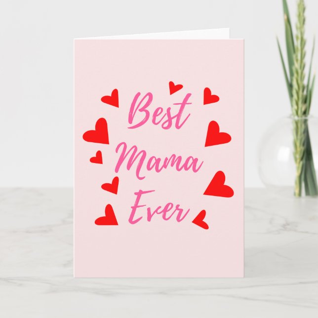 Bästa mamma någonsin - Morsdagskort Kort (Framsida)