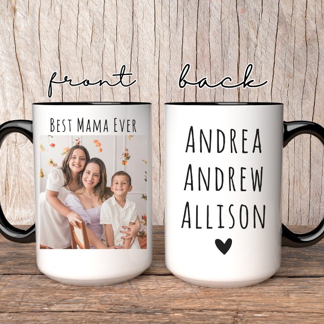 Bästa Mamma någonsin Mugg, Personlig Photo Mugg fö (best mama ever mug, christmas mug for mom, custom mama mug, best mom gift, mothers day mug,)