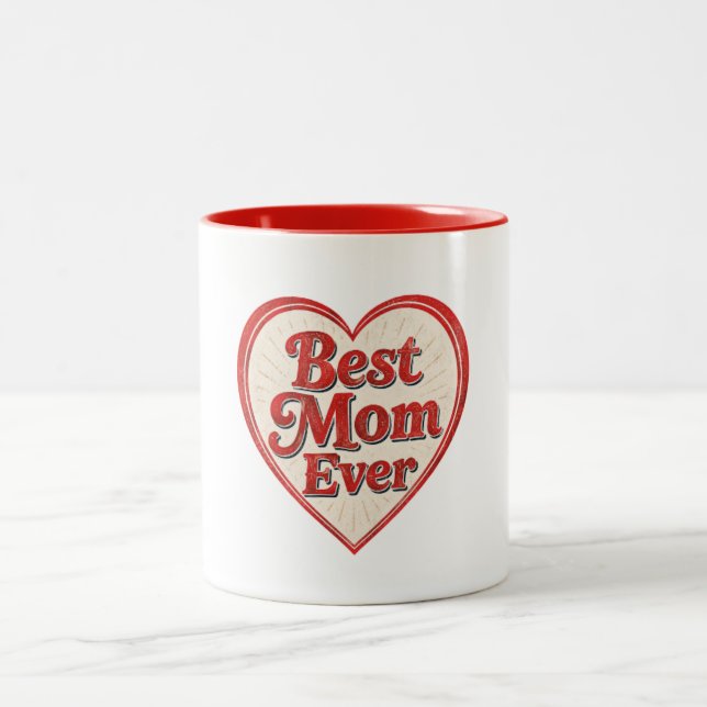 Bästa mamma någonsin-mugg Två-Tonad mugg (Center)