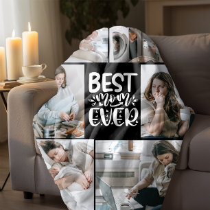 Bästa Mamma någonsin-multifoto Fleecefilt