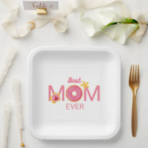 Bästa mamma någonsin Munk Blommig fest