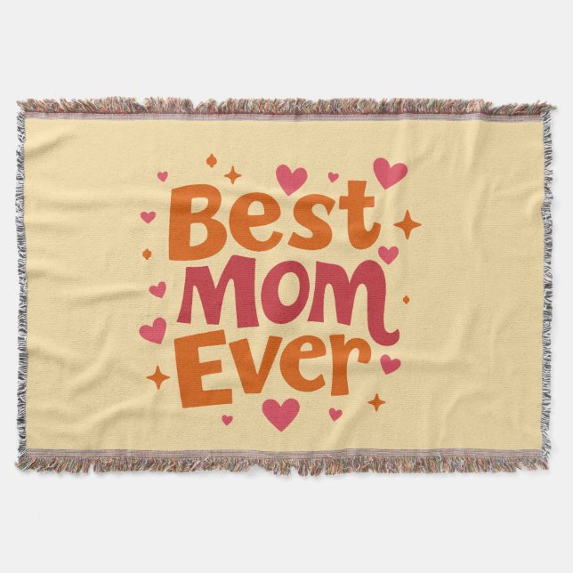 Bästa Mamma någonsin - Mysigt, Varm och Fullt av K Filt (Framsidan)