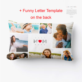 Bästa Mamma någonsin-nuny Mors dag 7-fotokollage Lumbarkudde