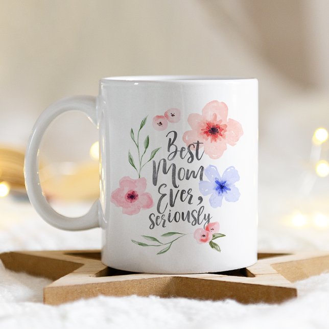 Bästa Mamma någonsin på allvar Kaffemugg (Skapare uppladdad)