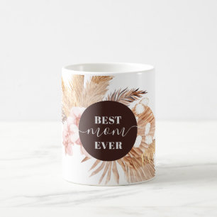 Bästa Mamma någonsin Pampas Grass Script Mors dag Kaffemugg