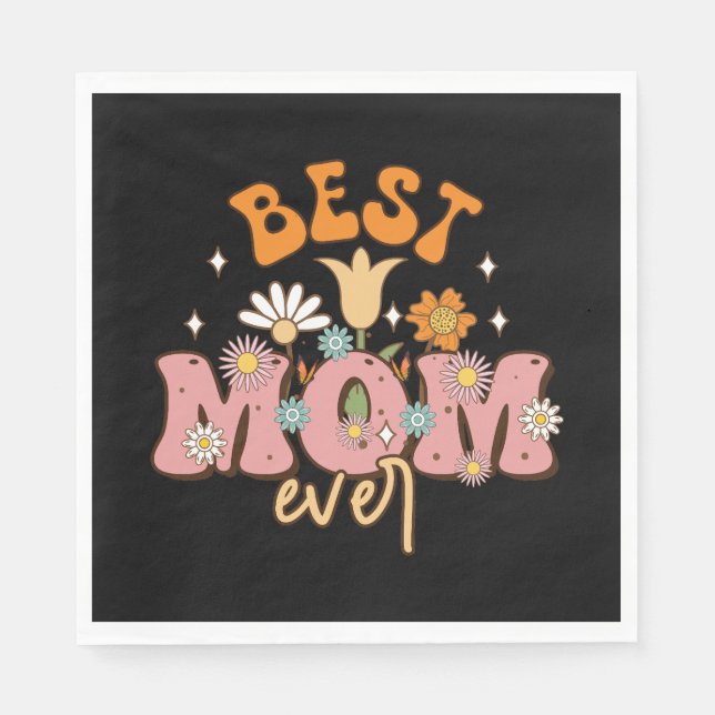 Bästa Mamma någonsin Pappersservett (Framsidan)
