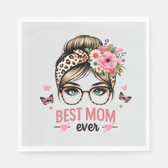 Bästa Mamma någonsin Pappersservett (Framsidan)