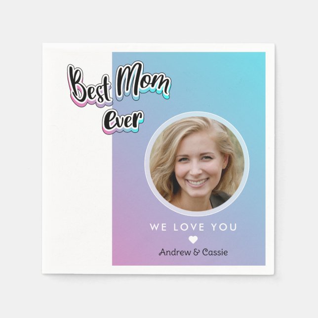 Bästa mamma någonsin pappersservett (Framsidan)