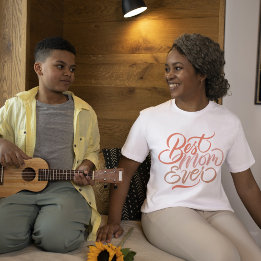 Bästa Mamma någonsin-penselkalligrafi T Shirt