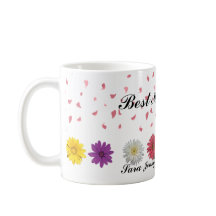 Bästa mamma någonsin Personlig blomsterfödelsedags
