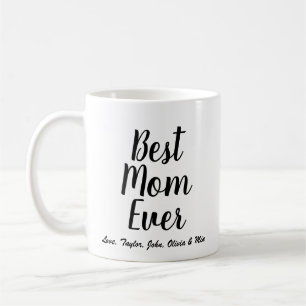 Bästa Mamma någonsin-personlig för skript för svar Kaffemugg