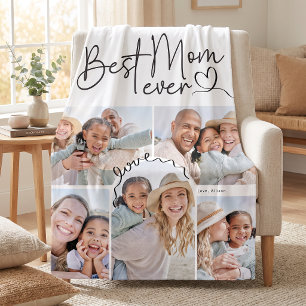 Bästa mamma någonsin Personlig foto Fleecefilt
