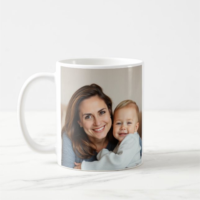 Bästa MAMMA någonsin-personlig-foto Kaffemugg (Vänster)