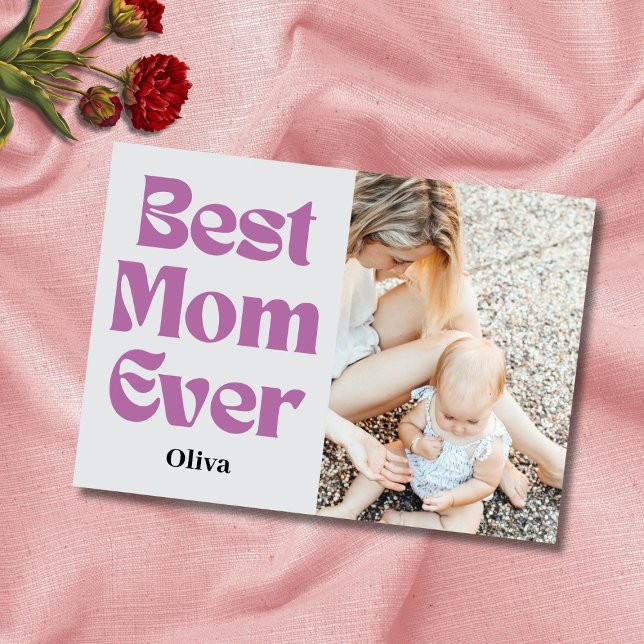 Bästa mamma någonsin – Personlig gåva till mors da Julkort (Skapare uppladdad)