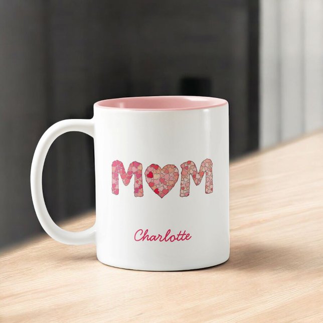 Bästa Mamma någonsin | Personlig Mor dag Två-Tonad Mugg (Skapare uppladdad)