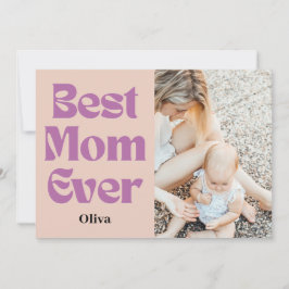 Bästa Mamma någonsin - Personlig Mor's Day Gift Julkort