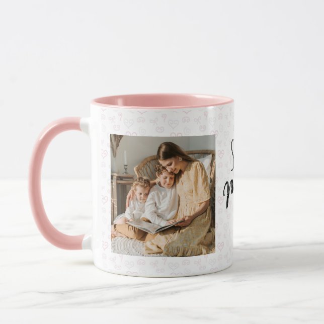 Bästa mamma någonsin Personlig Morsdags kaffemugg (Vänster)