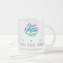 Bästa mamma någonsin Personlig mugg - 3 skäl till 