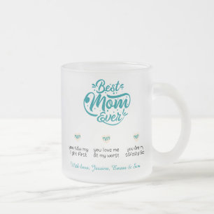Bästa mamma någonsin Personlig mugg - 3 skäl till
