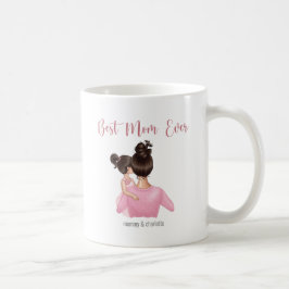 Bästa Mamma någonsin Personlig Rosa White Kaffemugg